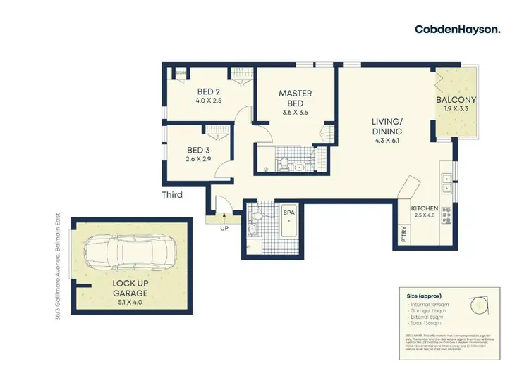 Floorplan of Homely apartment listing, 36/3 Gallimore Avenue, Balmain East NSW 2041