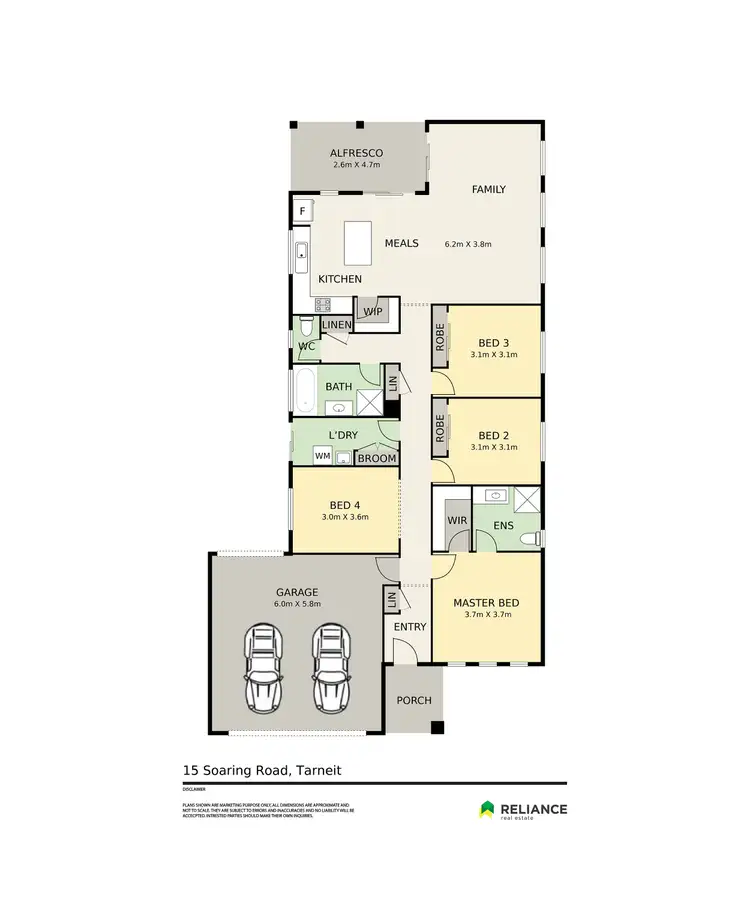 Floorplan of Homely house listing, 15 Soaring Road, Tarneit VIC 3029