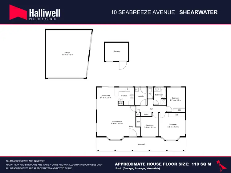 Floorplan of Homely house listing, 10 Seabreeze Avenue, Shearwater TAS 7307