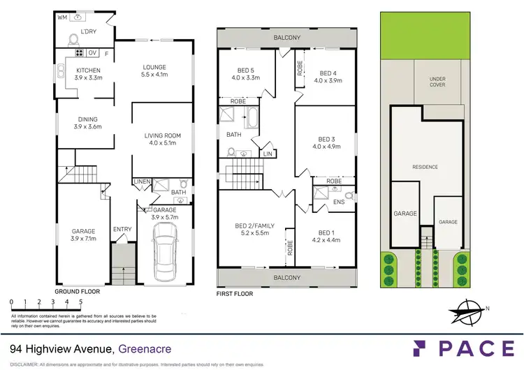 Floorplan of Homely house listing, 94 Highvew Avenue, Greenacre NSW 2190