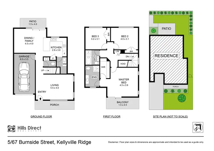 Floorplan of Homely townhouse listing, 5/67 Burnside Street, Kellyville Ridge NSW 2155