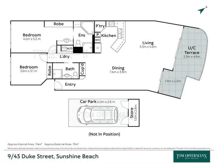 Floorplan of Homely unit listing, 9/43 Duke Street, Sunshine Beach QLD 4567