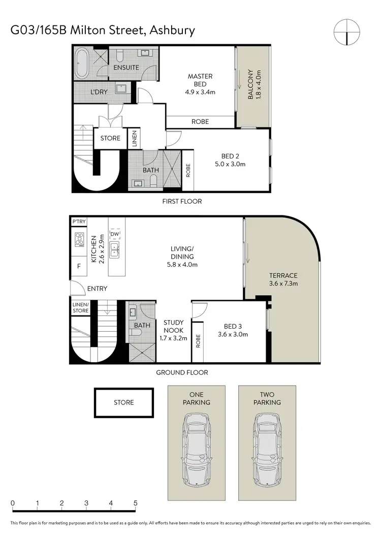 Floorplan of Homely unit listing, G03/165B Milton Street, Ashbury NSW 2193