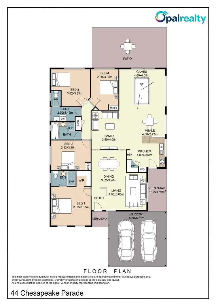 Floorplan of Homely house listing, 44 Chesapeake Parade, Port Kennedy WA 6172