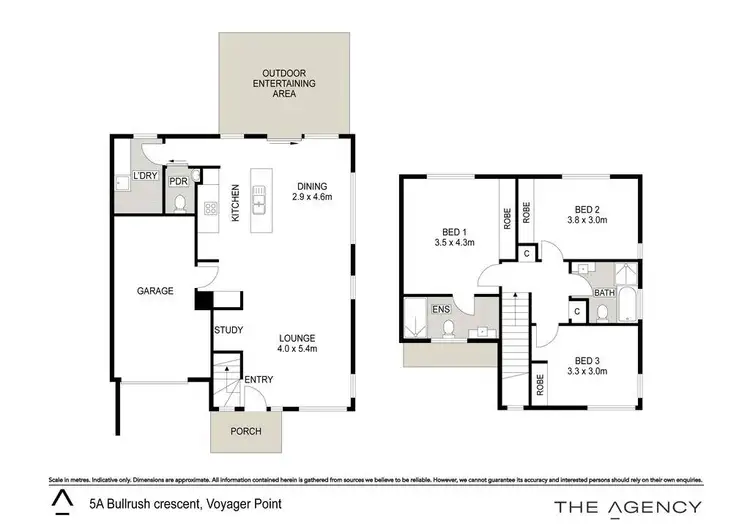 Floorplan of Homely semi-detached listing, 5a Bullrush Crescent, Voyager Point NSW 2172