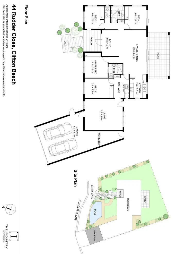 Floorplan of Homely house listing, 44 Rudder Close, Clifton Beach QLD 4879