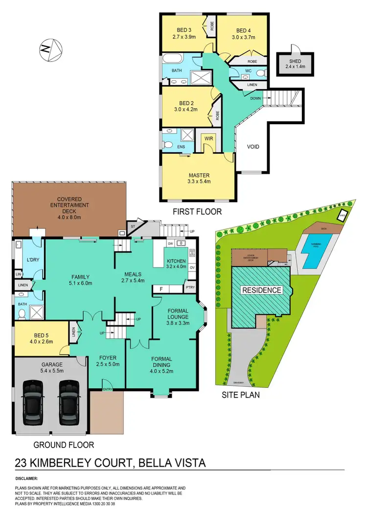 Floorplan of Homely house listing, 23 Kimberley Court, Bella Vista NSW 2153