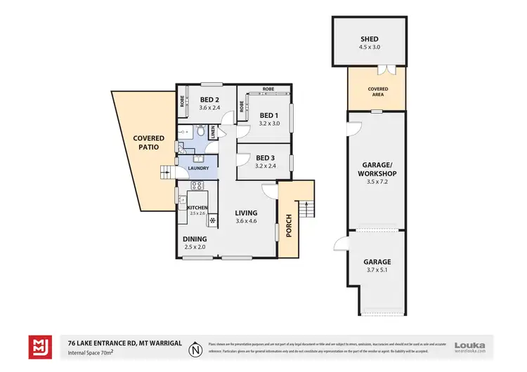Floorplan of Homely house listing, 76 Lake Entrance Road, Mount Warrigal NSW 2528