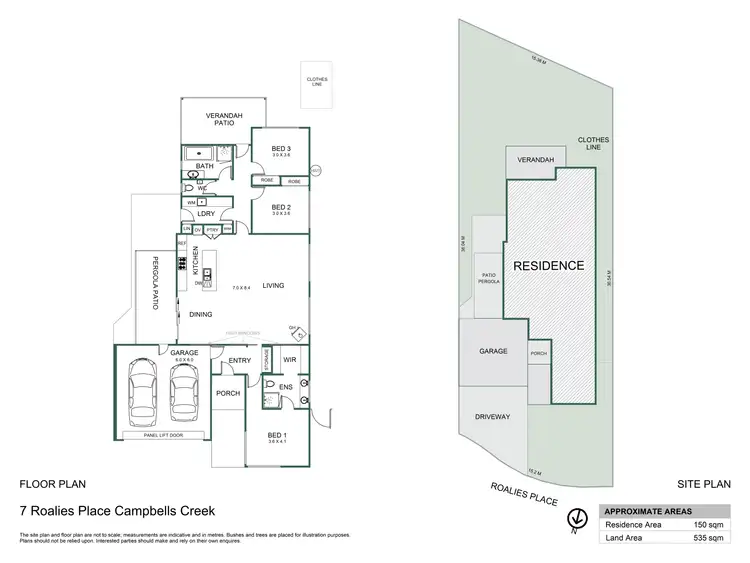 Floorplan of Homely house listing, 7 Roalies Place, Campbells Creek VIC 3451