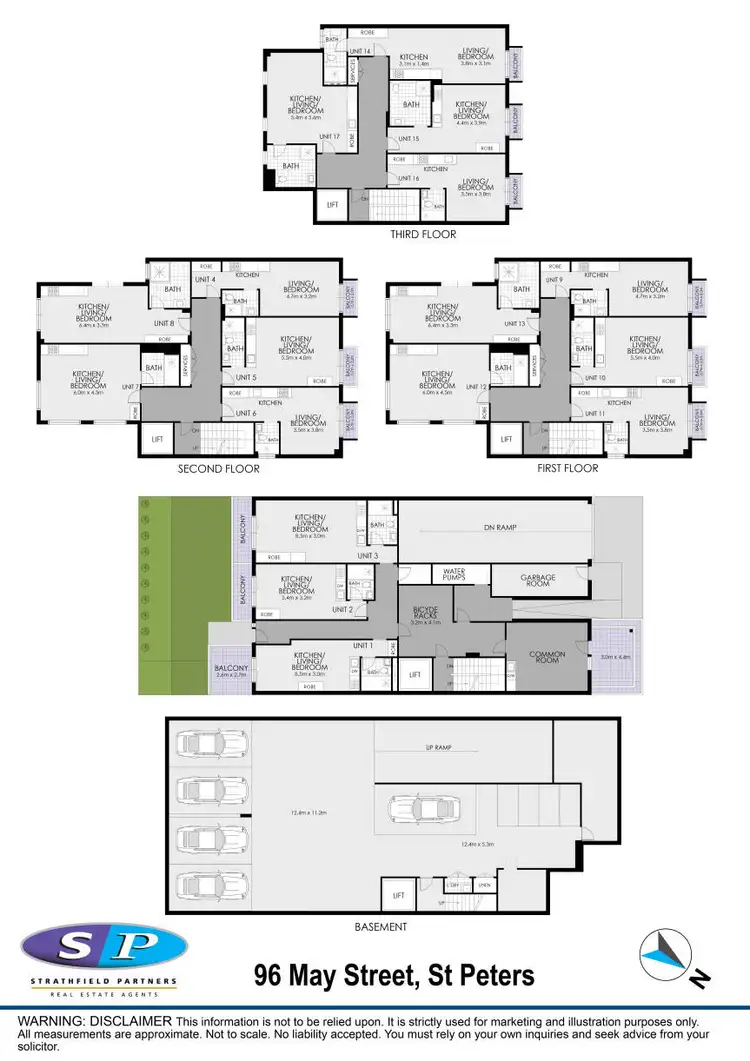 Floorplan of Homely block of units listing, 96-98 May Street, St Peters NSW 2044