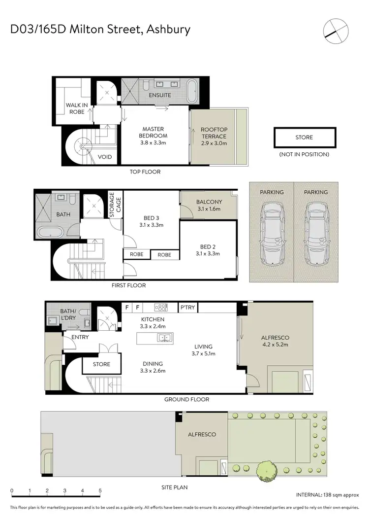 Floorplan of Homely terrace listing, D03/165D Milton Street, Ashbury NSW 2193