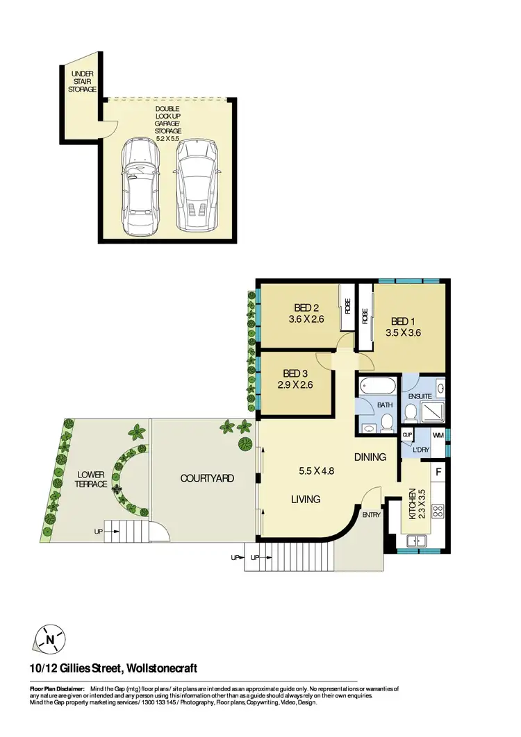 Floorplan of Homely townhouse listing, 10/12 Gillies Street, Wollstonecraft NSW 2065