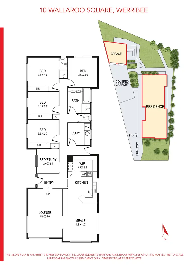 Floorplan of Homely house listing, 10 Wallaroo Square, Werribee VIC 3030