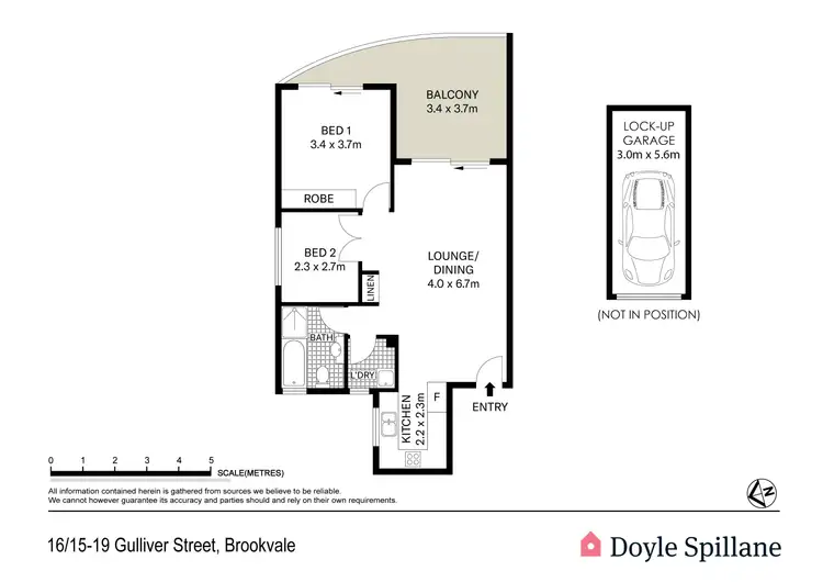 Floorplan of Homely apartment listing, 16/15-19 Gulliver Street, Brookvale NSW 2100
