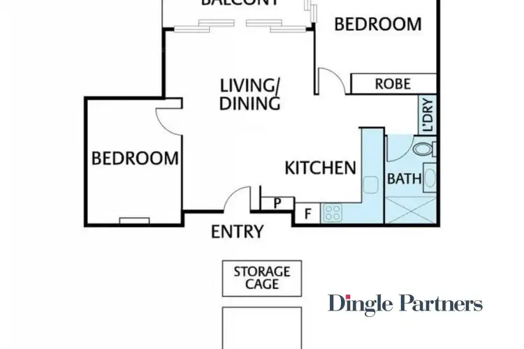 Floorplan of Homely apartment listing, 2/61 Little Oxford Street, Collingwood VIC 3066