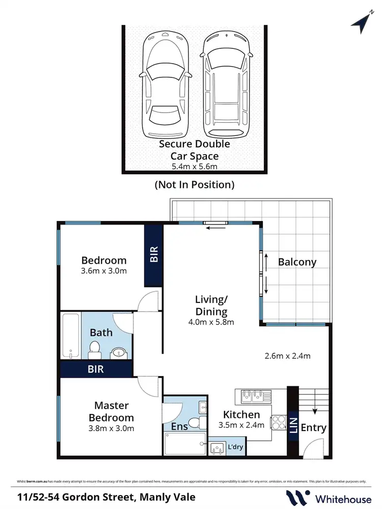 Floorplan of Homely apartment listing, 11/52-54 Gordon Street, Manly Vale NSW 2093