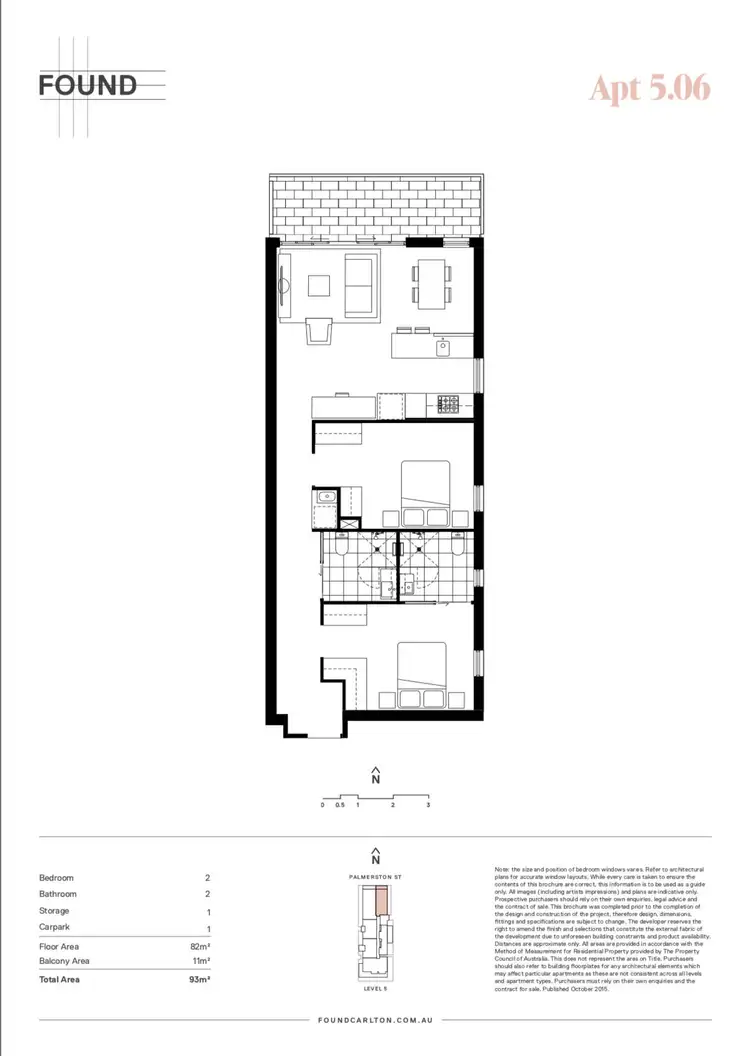 Floorplan of Homely apartment listing, 506/23 Palmerston Street, Carlton VIC 3053