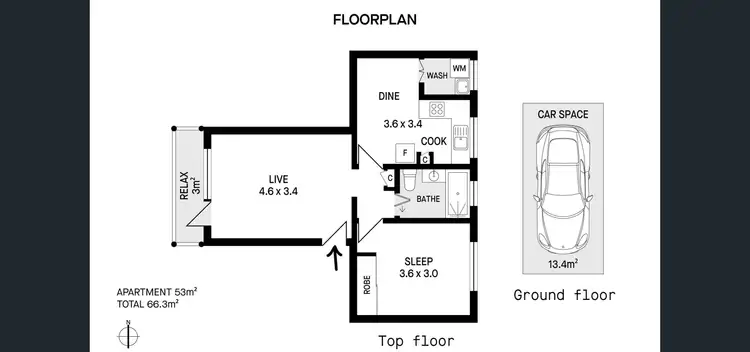 Floorplan of Homely apartment listing, 8/27 Cobar Street, Dulwich Hill NSW 2203