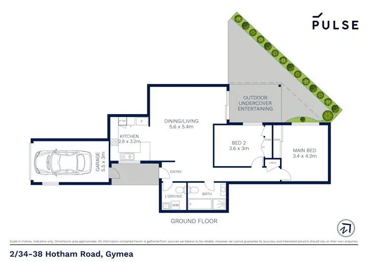 Floorplan of Homely unit listing, 2/34-38 Hotham Road, Miranda NSW 2228