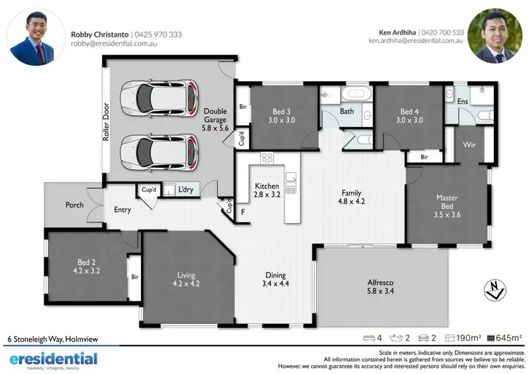 Floorplan of Homely house listing, 6 Stoneleigh Way, Holmview QLD 4207