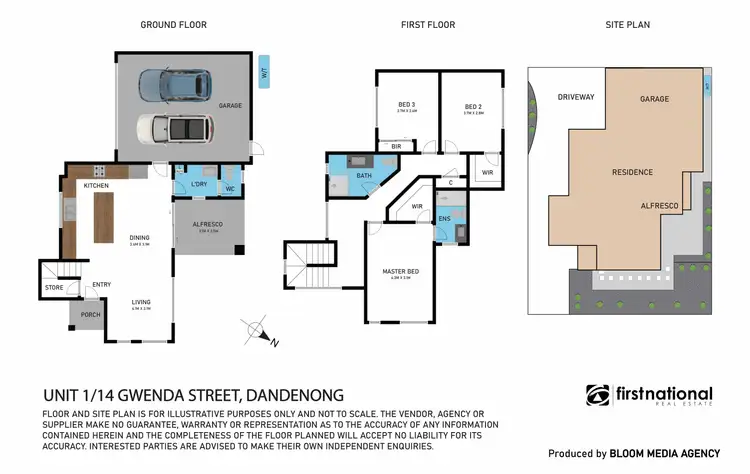Floorplan of Homely unit listing, 1/14 Gwenda Street, Dandenong VIC 3175