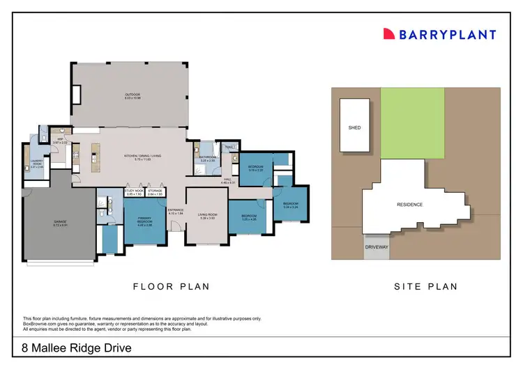 Floorplan of Homely house listing, 8 Mallee Ridge Drive, Irymple VIC 3498