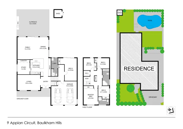 Floorplan of Homely house listing, 9 Appian Circuit, Baulkham Hills NSW 2153