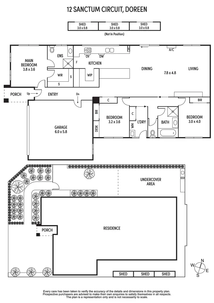 Floorplan of Homely house listing, 12 Sanctum Circuit, Doreen VIC 3754
