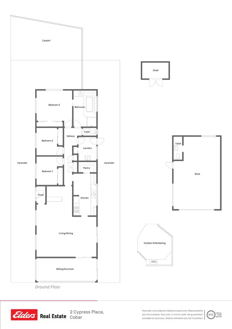 Floorplan of Homely house listing, 2 Cypress Place, Cobar NSW 2835