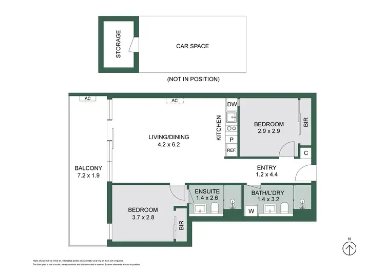 Floorplan of Homely apartment listing, 204/181-185 St Kilda Road, St Kilda VIC 3182