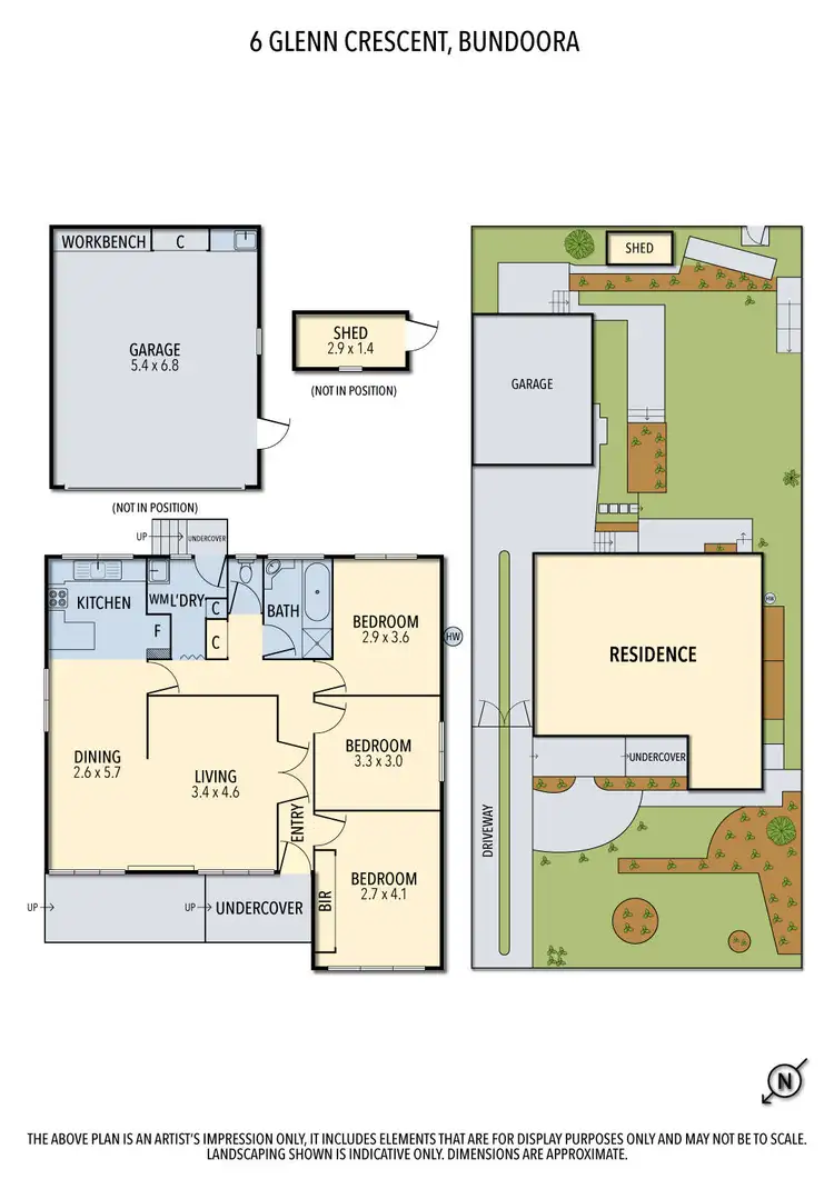 Floorplan of Homely house listing, 6 Glenn Crescent, Bundoora VIC 3083