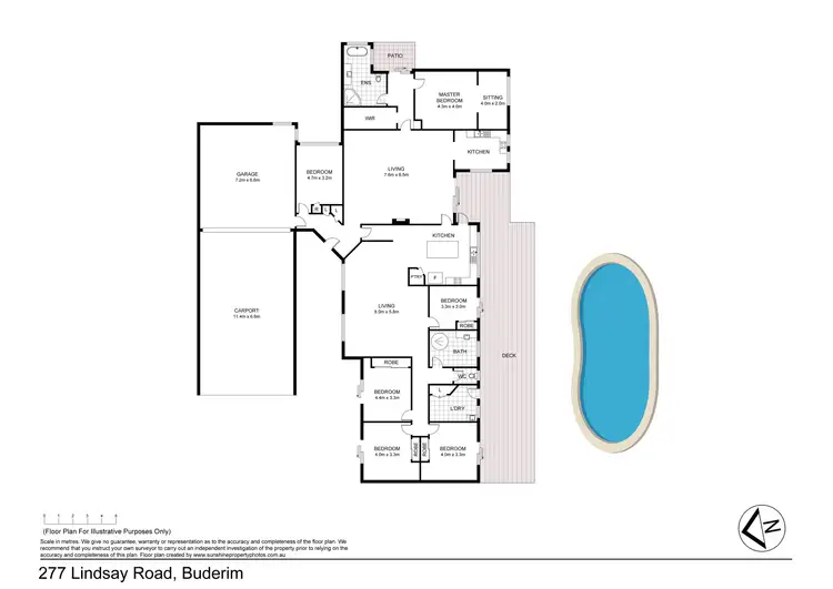 Floorplan of Homely house listing, 277-279 Lindsay Road, Buderim QLD 4556