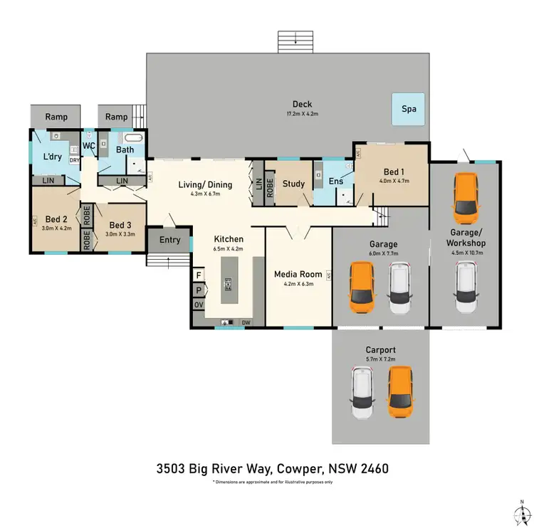 Floorplan of Homely house listing, 3503 Big River Way, Cowper NSW 2460
