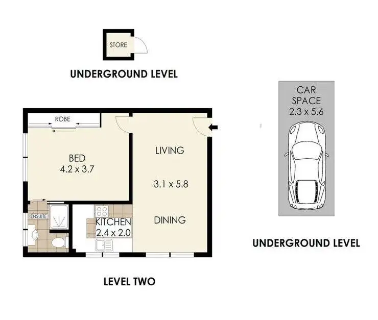 Floorplan of Homely apartment listing, 59 Lower Bent Street, Neutral Bay NSW 2089