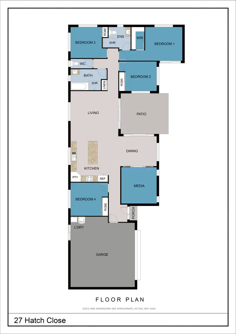 Floorplan of Homely house listing, 27 Hatch Close, Trinity Beach QLD 4879