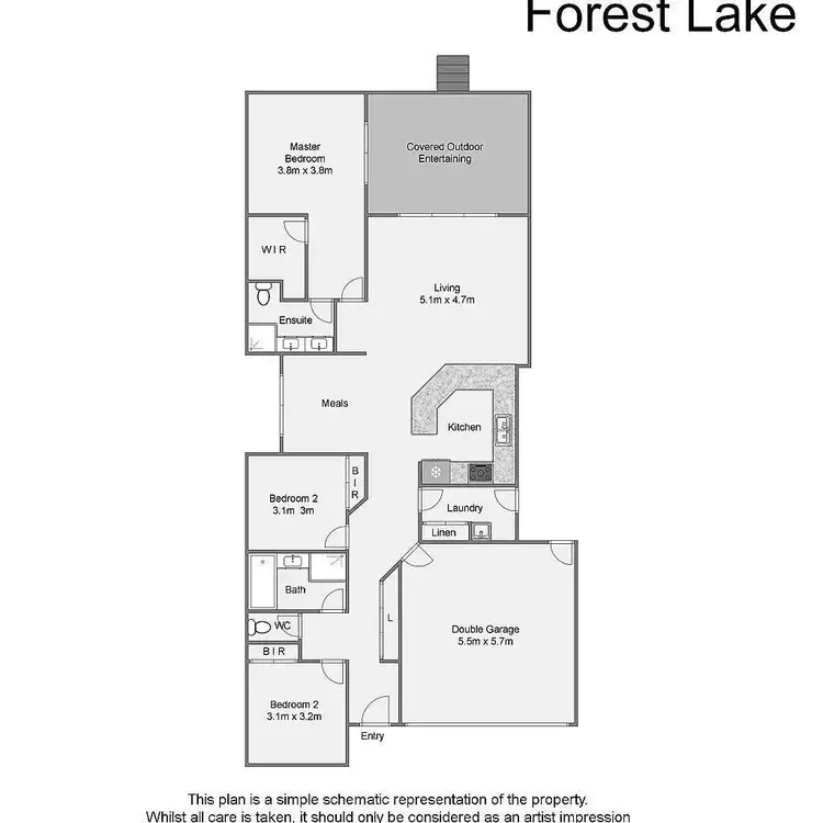 Floorplan of Homely house listing, 2 Diamondy Close, Forest Lake QLD 4078