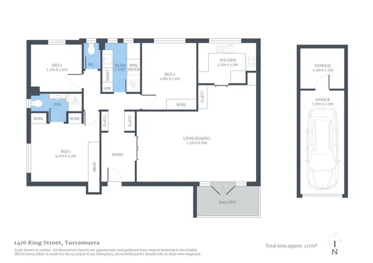 Floorplan of Homely house listing, 14/6 King Street, Turramurra NSW 2074