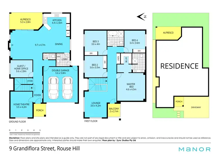 Floorplan of Homely house listing, 9 Grandiflora Street, Rouse Hill NSW 2155