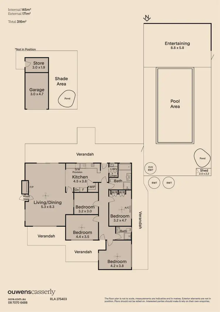 Floorplan of Homely rural property listing, 128 Almond Grove Road, Sellicks Hill SA 5174
