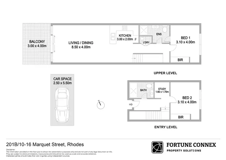 Floorplan of Homely apartment listing, B201/10-16 Marquet Street, Rhodes NSW 2138