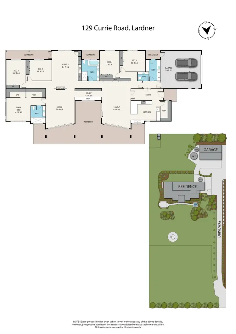Floorplan of Homely rural property listing, 129 Currie Road, Lardner VIC 3821