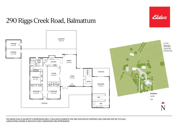 Floorplan of Homely rural property listing, 290 Riggs Creek Road, Balmattum via, Euroa VIC 3666
