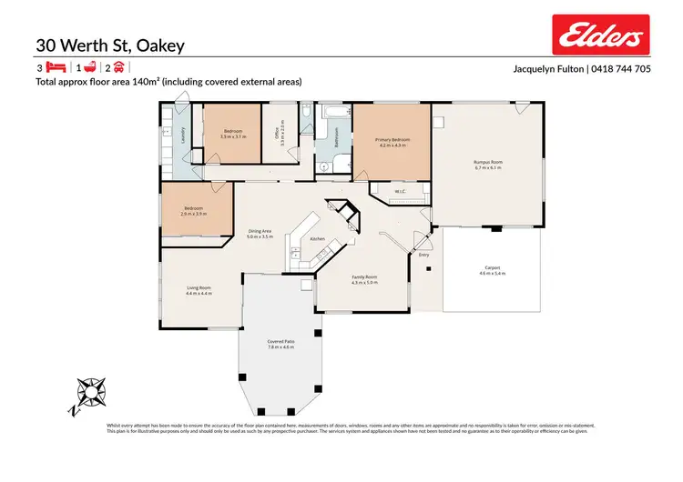 Floorplan of Homely house listing, 30 Werth Street, Oakey QLD 4401