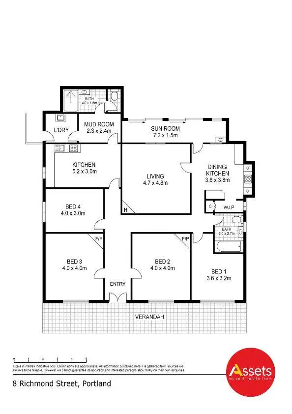 Floorplan of Homely house listing, 8 Richmond Street, Portland VIC 3305