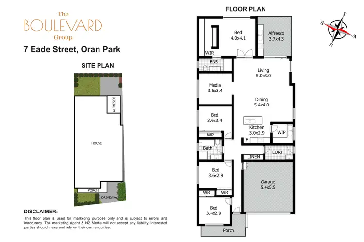 Floorplan of Homely house listing, 7 Eade Street, Oran Park NSW 2570