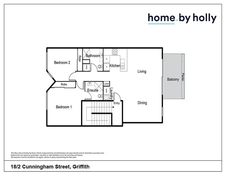 Floorplan of Homely apartment listing, 18/2 Cunningham Street, Griffith ACT 2603
