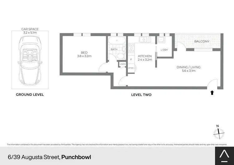 Floorplan of Homely apartment listing, 6/39 Augusta Street, Punchbowl NSW 2196