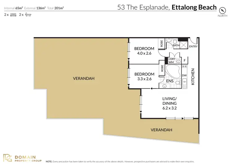 Floorplan of Homely apartment listing, 406/51-54 The Esplanade, Ettalong Beach NSW 2257