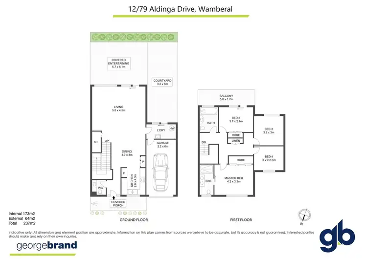 Floorplan of Homely townhouse listing, 12/79 Aldinga Drive, Wamberal NSW 2260