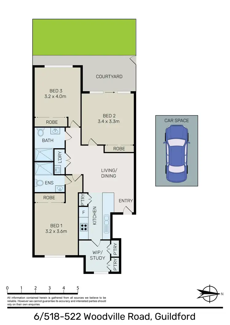 Floorplan of Homely unit listing, 6/518-522 Woodville Road, Guildford NSW 2161